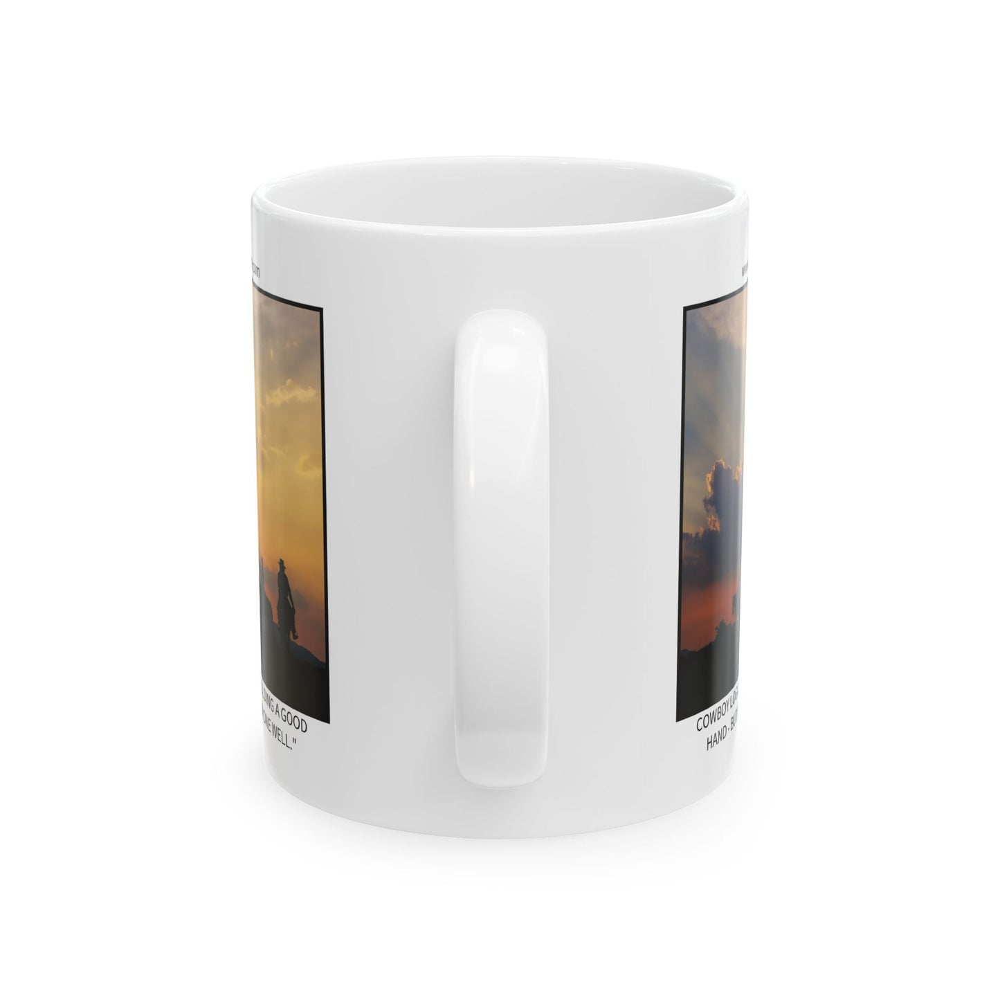 Ceramic Mug - Cowboy Logic: “Life isn’t in holding a good hand - but in playing a poor one well."